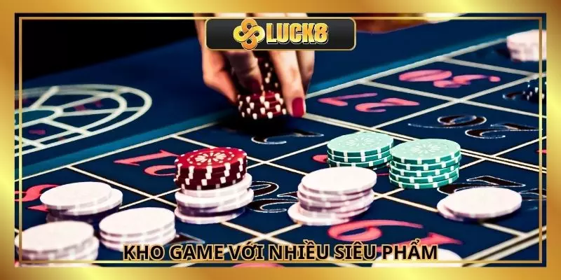 Hệ thống kho game đa dạng với nhiều siêu phẩm